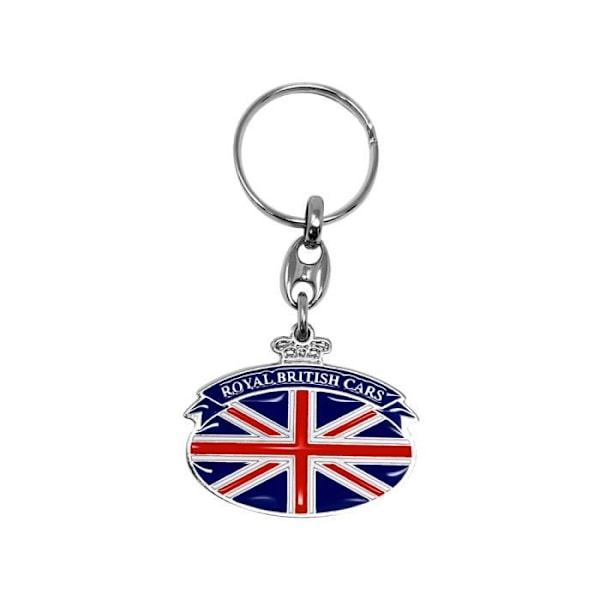 Nøglekæde - Royal British - Metal - 45 mm - Sort - Bil