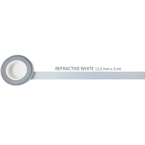 Reflekterande tejp - Ej specificerad - 12,5 mm x 3 m - Vit - Fleranvändnings - Väderbeständig Vit