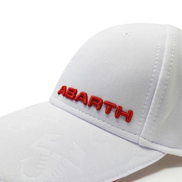 Keps - Abarth - Officiell - Vit - Böjt visir - Unisex Vit