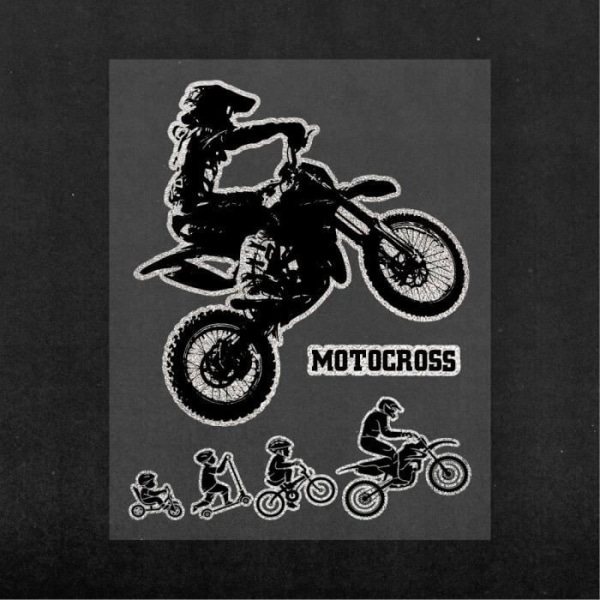 Moto Cross Sticker Sticker 10 x 12 cm