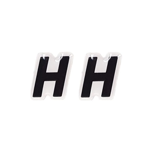 3D-klistermärke självhäftande bokstäver par "H"