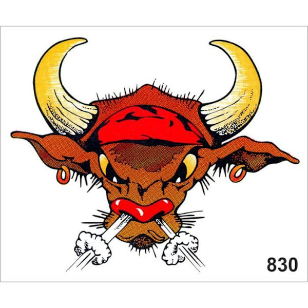 Autocollant - Sticker Tyr - 14 x 16 cm - Sort - Motorcykel - Modstandsdygtig og holdbar