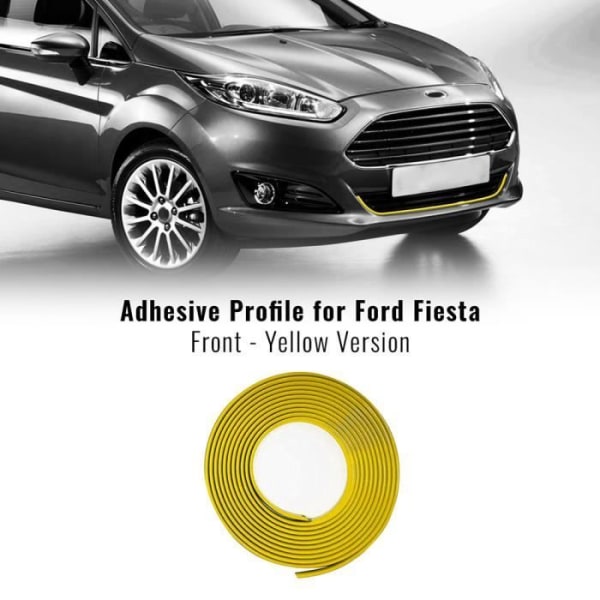 Främre självhäftande profil för Fiesta Car, gul