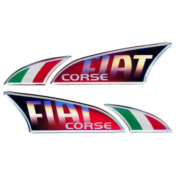 3D LogoSport Fiat 100 x 27 mm Par