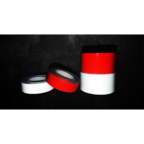 Reflekterende Tape - Ikke specificeret - 12,5 mm x 3 m - Hvid - Multi-brug - Vejrresistent Vit