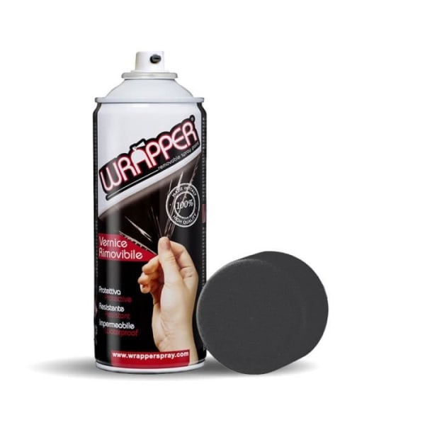 Aftagelig spraymaling - Wrapper - Sort - Mættet - Vandafvisende - Let beskyttelse