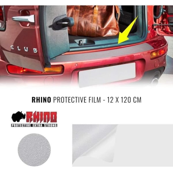 Car Boot Sill Protection, Rhino Transparent, 120 x 12 cm