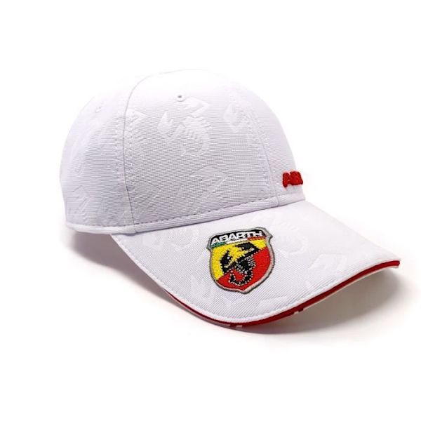 Keps - Abarth - Officiell - Vit - Böjt visir - Unisex Vit