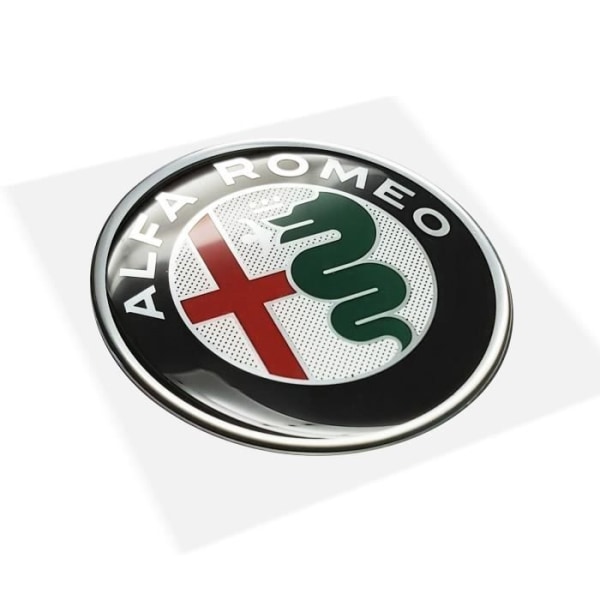 3D Alfa Romeo Logo-mærkat, 58 mm