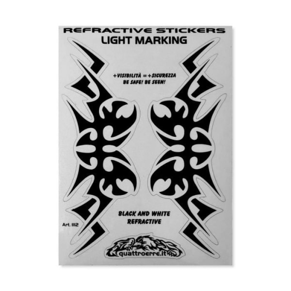 Tribal Reflekterende Sticker, Light Marking Sticker, 10 x 12 cm