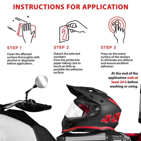 Klepp - Inte specificerad - Nummer 0 - Blå Krom - 100 x 130 mm - Motorcykel