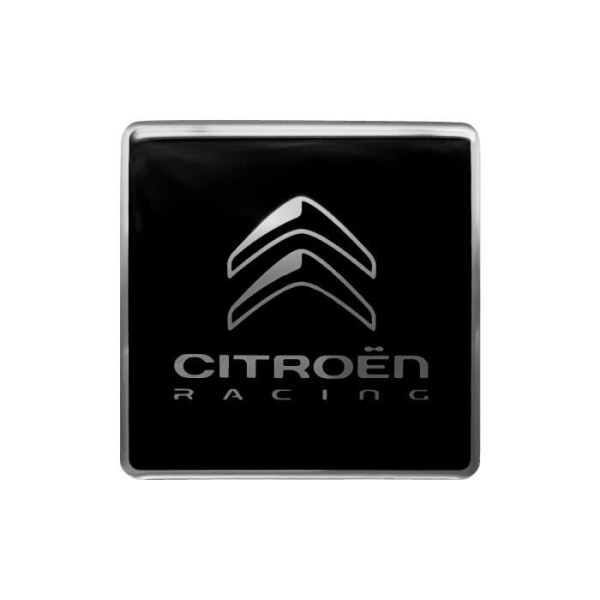 3D Citroën Racing logomærkat, sort, 52 mm