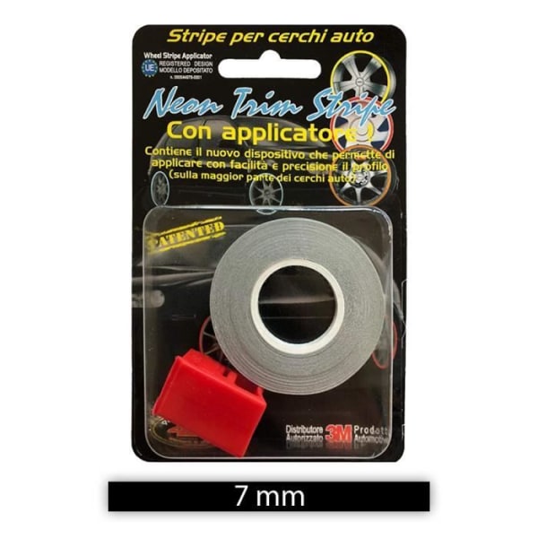 Reflekterande tejp - Ej specificerat - 7 mm x 6 mt - Svart - Mångsidig - Racinglook Svart