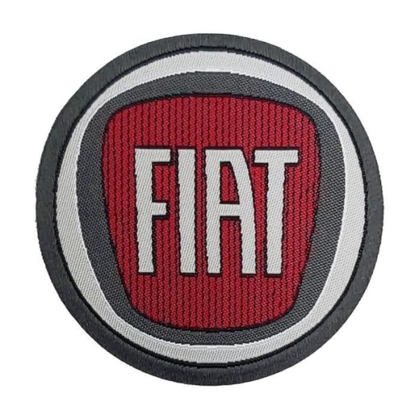 Officiell Fiat Patch, färglogotyp, 60 x 60 mm