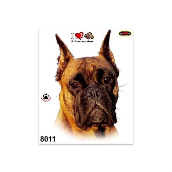 Klistermärke Boxer Dog Sticker, 14 x 16 cm