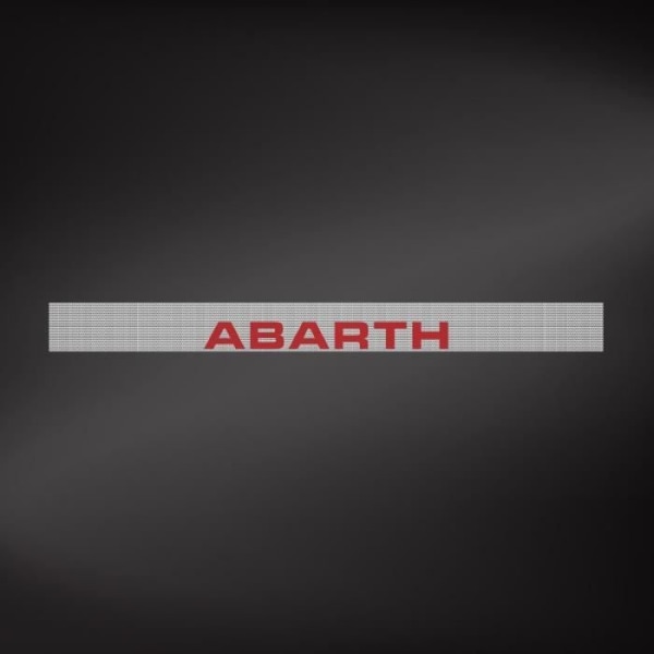 Abarth Universal One-Way Sunshade Strip, 13,5 x 125 cm