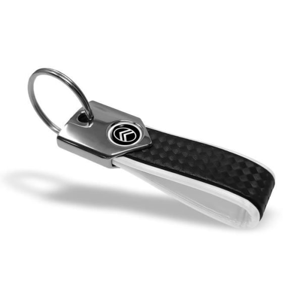 Citroën Official White, Carbon, New Black Logo Key Ring