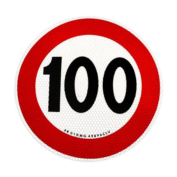 EU-godkänd Speed Limit Sticker, 100 km/h