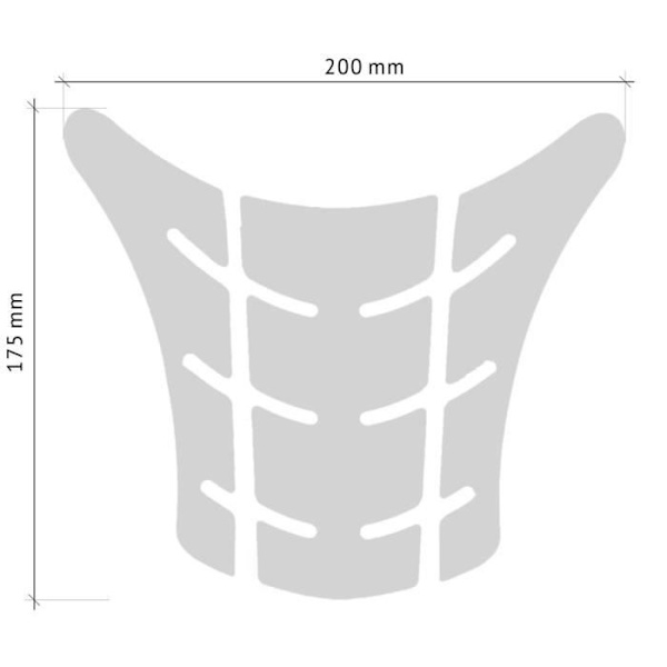 3D självhäftande skydd för Ducati Monster Motorcykel Tank