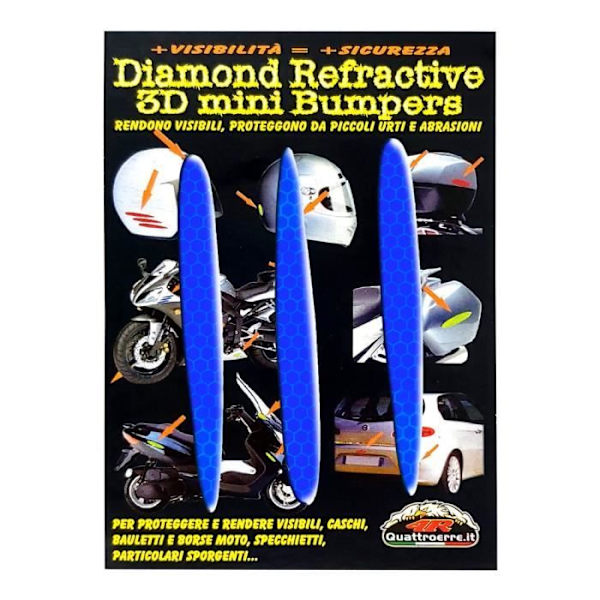 3D Refractive Stickers - Ej specificerat - Blå pilar - 12 x 105 mm - 3 delar - Ökad säkerhet