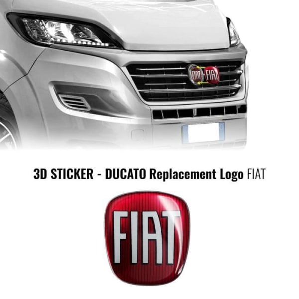 Fiat 3D Replacement Logo Sticker för Ducato