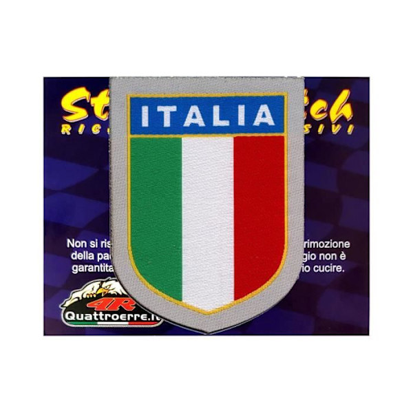 Italien Ecousson selvklæbende plaster, broderimærkat, 5,3 x 6,1 cm