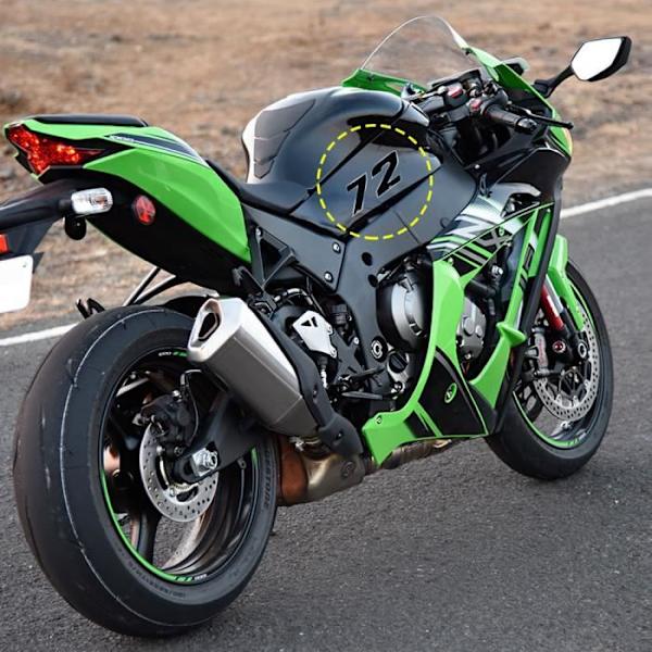 Klibb - Ej specificerad - Nummer 0 - Blå Krom - 65 x 85 mm - Motorcykel