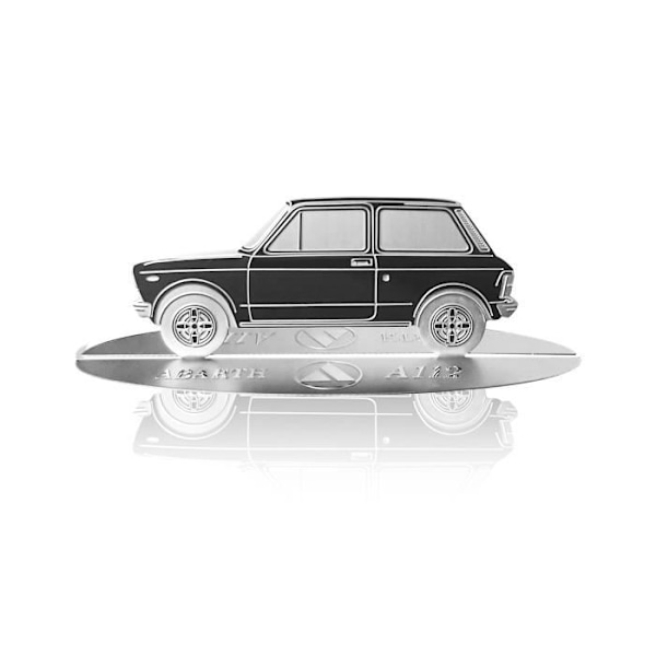 Abarth A112 indgraveret bilsilhuetmodel i rustfrit stål