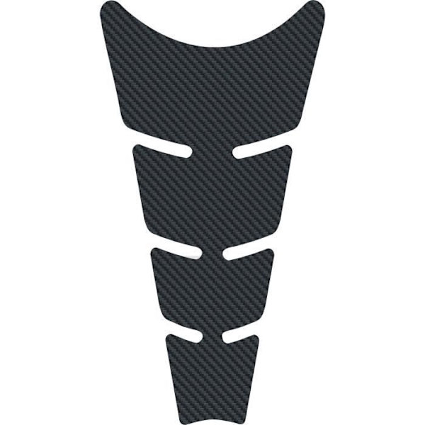 Platt självhäftande skydd för motorcykeltank, lättlindad koleffekt, 11,5 x 20,5 cm