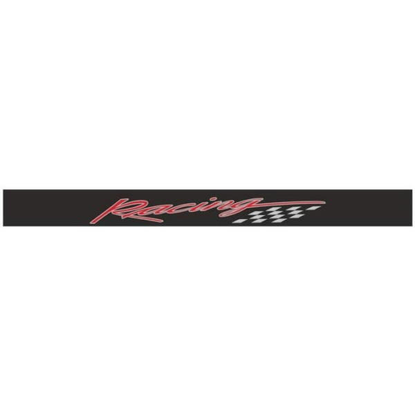 Racing solskyddslist för bilvindruta, 12 x 120 cm, svart