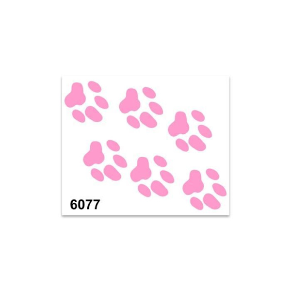 Autocollant - Sticker - Små Tæer - Pink - 10 x 12 cm - Modstandsdygtig og Holdbar