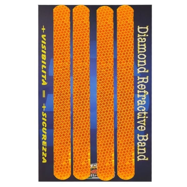 Reflekterande tejpbitar - Ej specificerat - 20 x 240 mm - Orange - 4 stycken - Ökad säkerhet