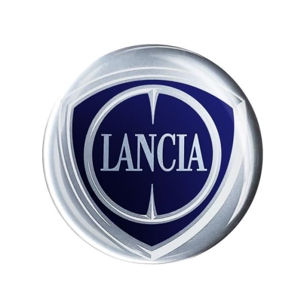 3D Lancia Officiell Logotypdekal, Diameter 40 mm
