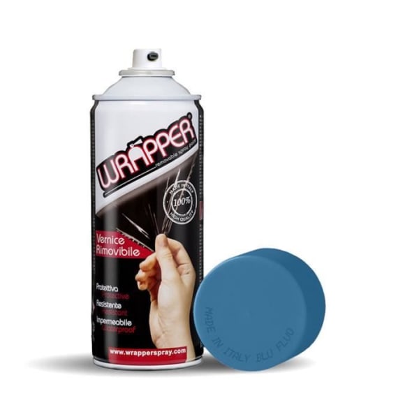 Avtagbar sprayfärg - Wrapper - Fluorescerande - Blå - Lätt skydd - Vattentät