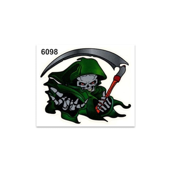 Autocollant - Sticker - Død Segl - 10 x 12 cm - Sort - Modstandsdygtig og holdbar