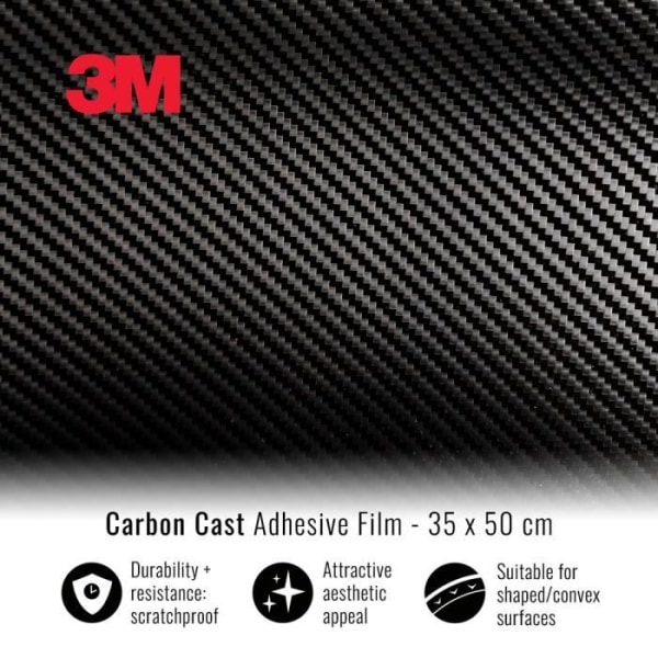 3M självhäftande omslagsfilm för bilar, koleffekt, 35 x 50 cm