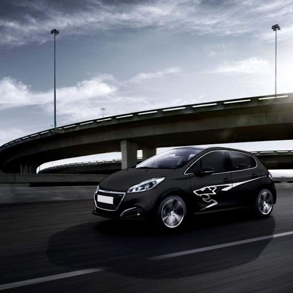 Selvklæbende dekorationssæt - Peugeot - 207 - 2 stk - 220 cm - Hvid