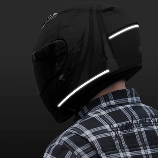 Reflekterande Tejp - Ej specificerad - 1 x 30 cm - 2 Stycken - Vit - För Motorcykel