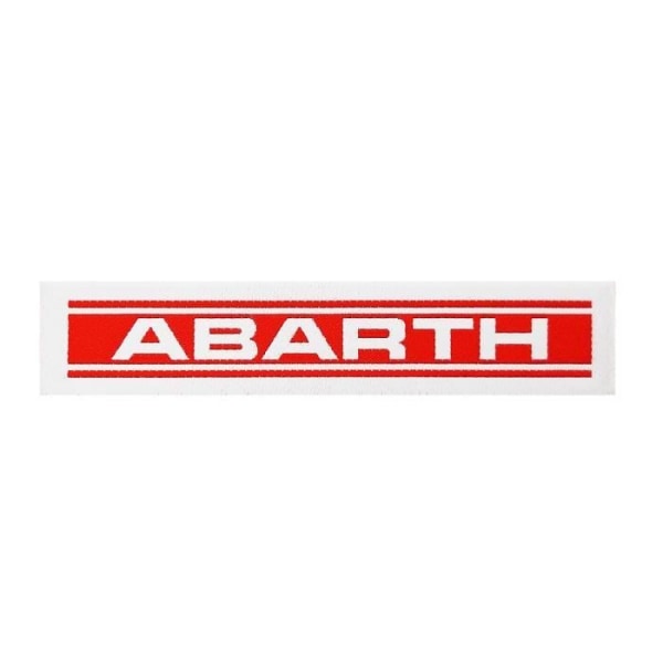 Abarth Officiell självhäftande lapp, skriv 115 x 26 mm