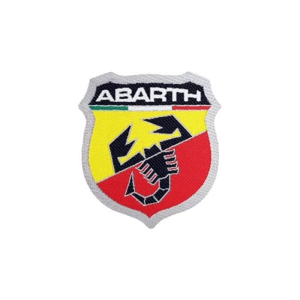 Abarth Official Adhesive Patch, Logotypmärke, 48 x 51 mm
