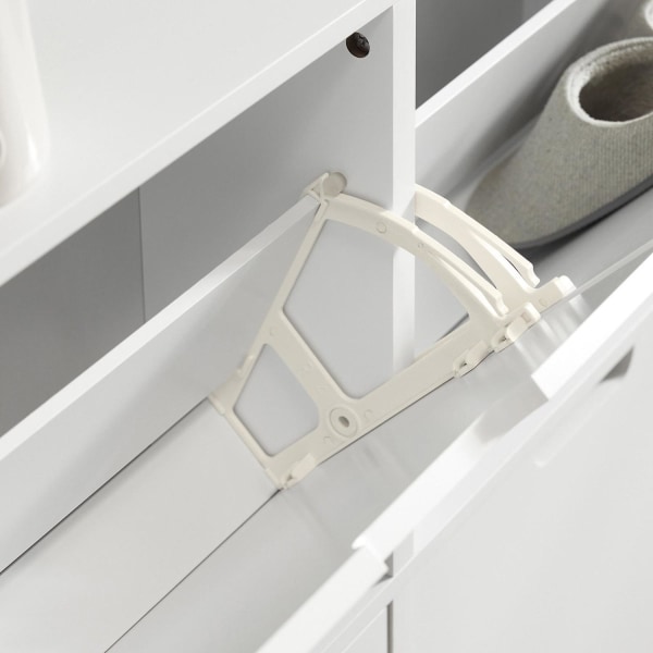 SoBuy skoskab med vippefunktion Skobænk Skoholder FSR100-W White