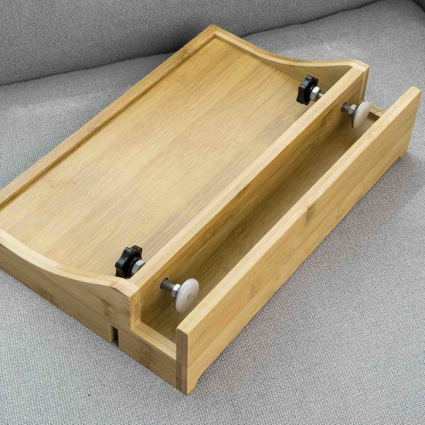 SoBuy Yöpöytä säädettävä Sivupöytä Lipasto Tarjotinpöytä NKD01-N Wood