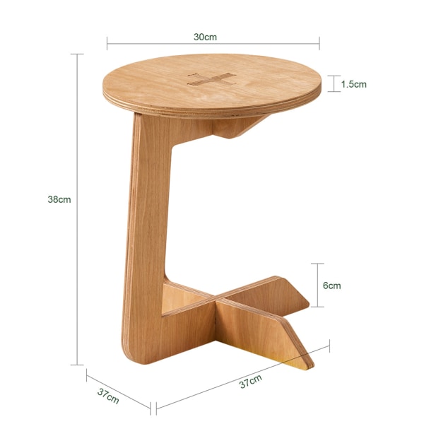 SoBuy Sidebord Rundt sofabord HFBT02-K-N DIAMETRO: Ø30cm