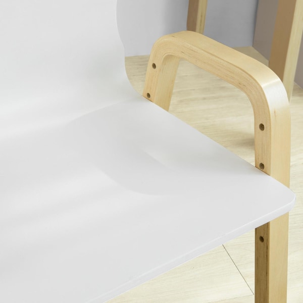 SoBuy 2 Børnestole justerbare Hvid, KMB24-WX2