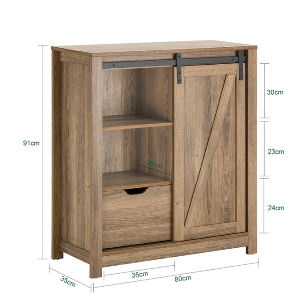 SoBuy Kenkäkaappi Kulmakaappi Lipastot ja vitriinit FSB59-BR Wood Cabinet with 1 door