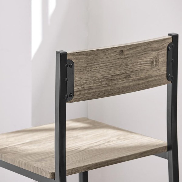 SoBuy Barbord og 2 stole Køkkenmøbelsæt OGT03-N Wood Rectangular table with 2 chairs