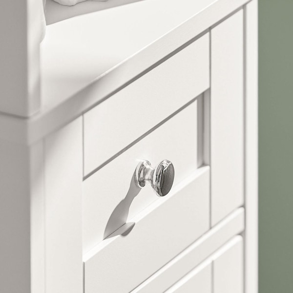 SoBuy Korkea kaappi Kylpyhuone, Kulmahylly FRG236-W White High cabinet