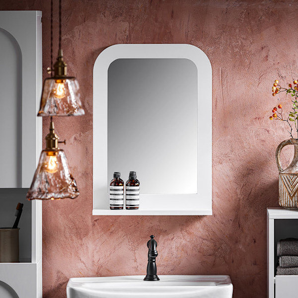 SoBuy Peili  kylpyhuoneeseen Kylpyhuonekalusteet BZR162-W Mirror