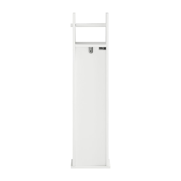SoBuy Fritstående badeværelsesskab med toiletrulleholderFRG135-W White W20 x D18 x H78cm