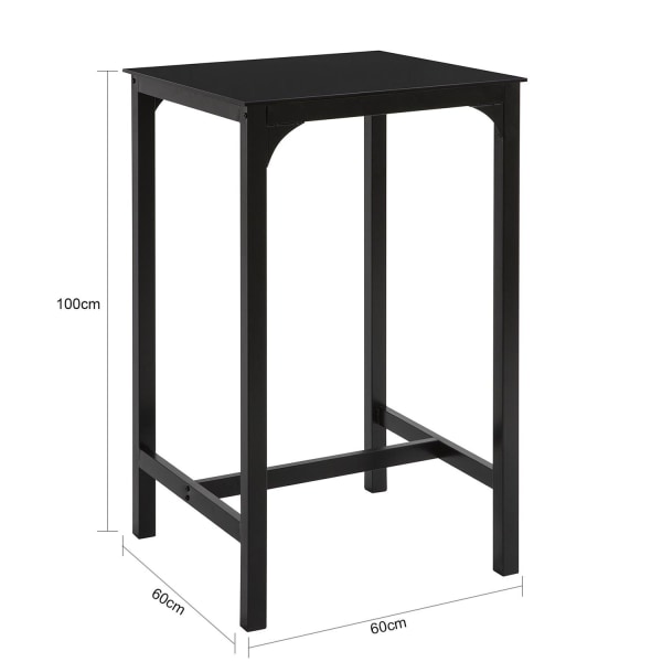 SoBuy Barbord Datorbord Matbord Loungebord Bord OGT38-SCH 100cm